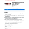 thumbnail image 2 of Rear Shock Absorber - Compatible with 1961 - 1964 Ford F-100 1962 1963, 2 of 2