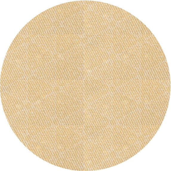 Ahgly Company Indoor Round Patterned Khaki Gold Area Rugs, 4' Round