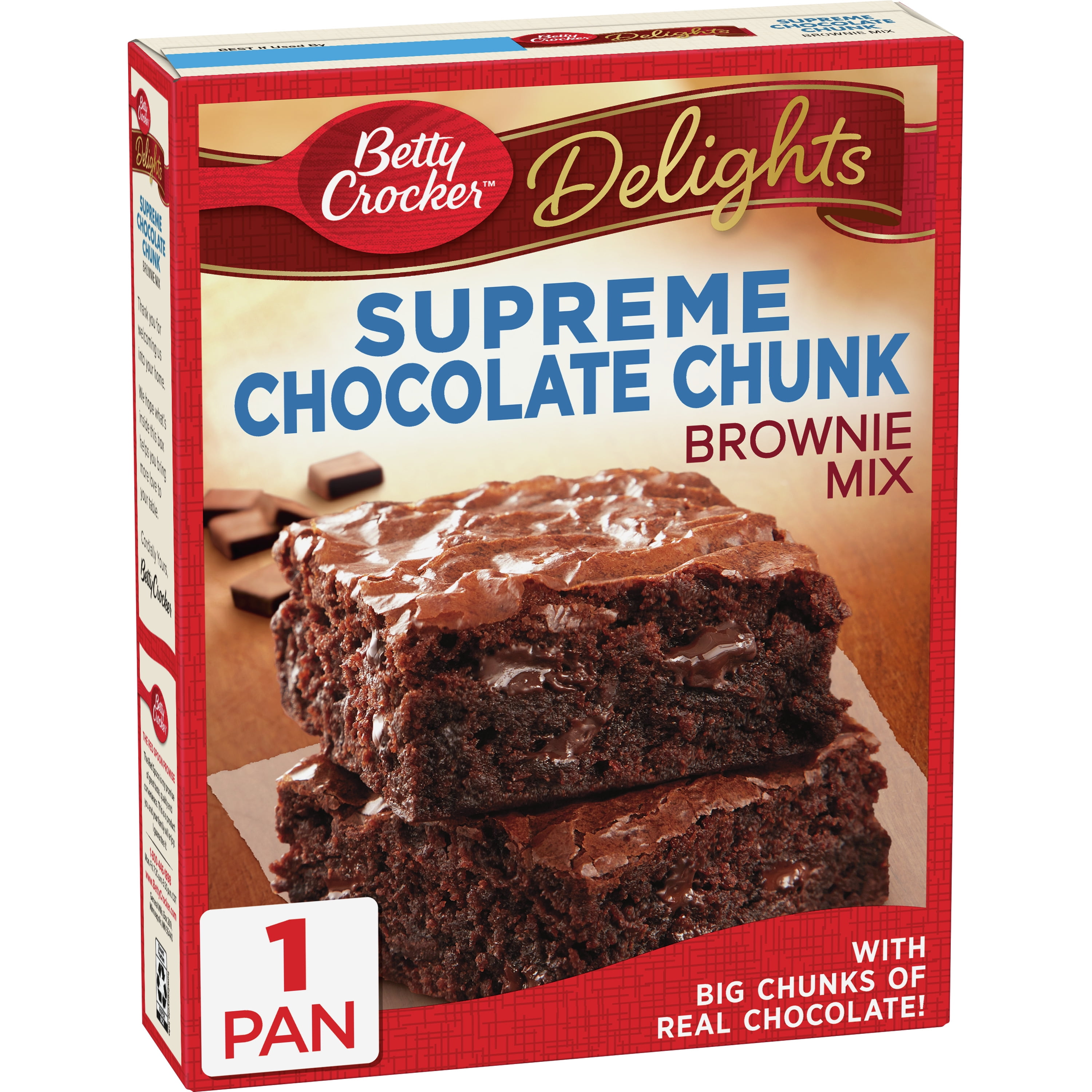 Betty Crocker Delights Supreme Choc Chunk Brownie Mix