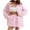 Pink, variant on Ltctricy Women's 2 Piece Outfits Cotton Linen Long Sleeve Collared Oversized Button down Shirts and Shorts Matching Lounge Sets(Yellow,X-Large)