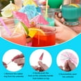 thumbnail image 5 of 25 Pcs Mini Drink Umbrellas Cocktail,Cocktail Pick Toothpicks 3.9 Inch, 5 of 6
