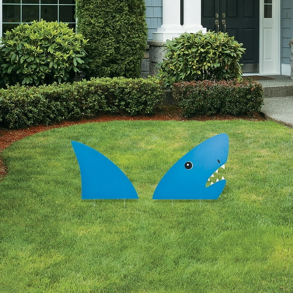 "Land Shark" Yard Stake - Party Decor - 2 Pieces