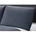 thumbnail image 2 of Harper Lane Carter Box Stitch 3-piece Quilt Set Charcoal King, 2 of 3