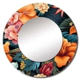 thumbnail image 2 of Designart "Paradise In The Tropics II" Floral Rund Mirror For Wall Decor - Large Multicolor Round Print Mirror - Round Cottage Mirror - Wall Mounted Round Large Mirror - 23" x 23", 2 of 6