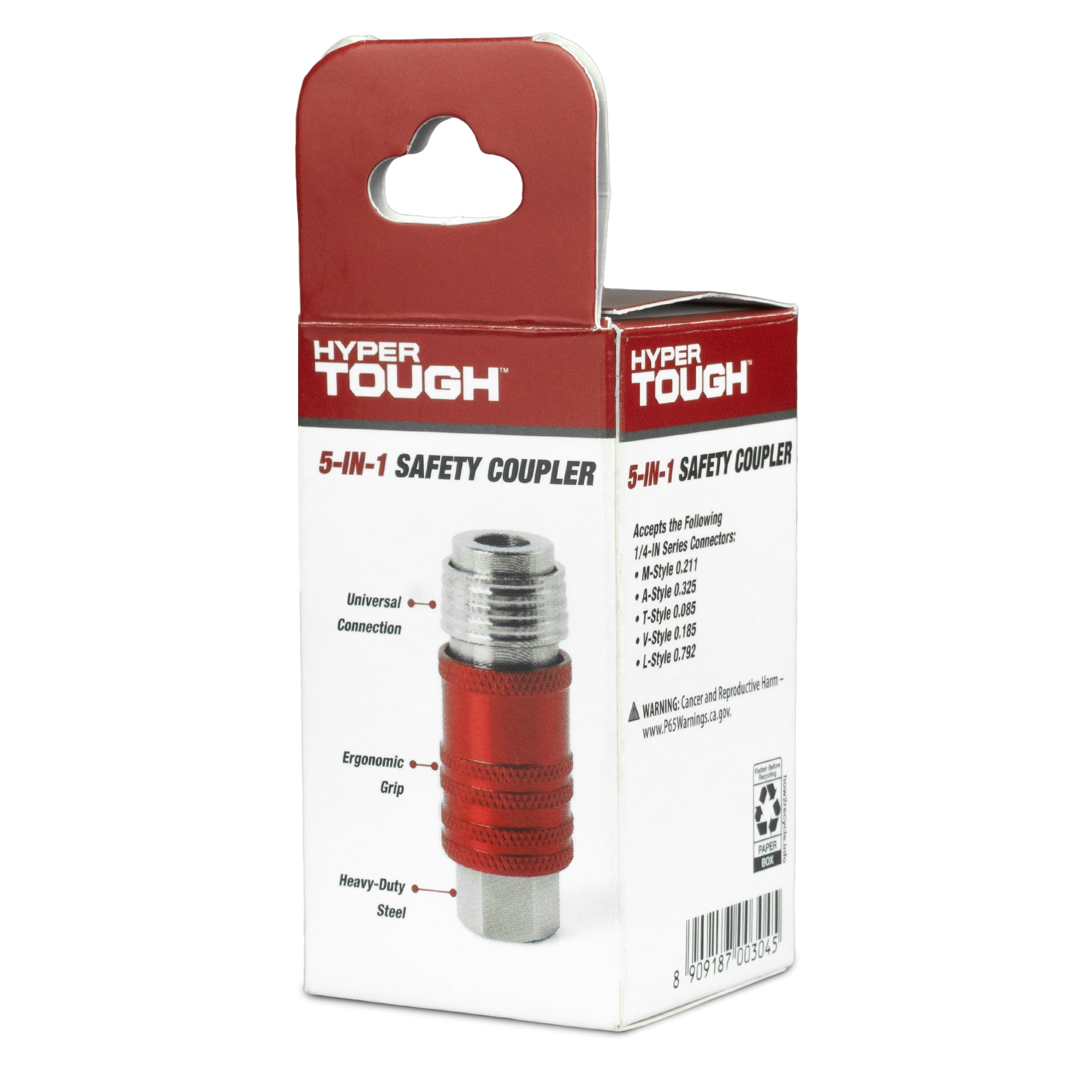 Hyper Tough 5-in-1 Coupler for Automotive Tools with Safety Features