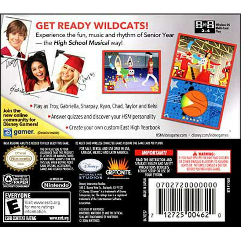 High School Musical 3 Senior Year NDS Walmart
