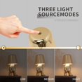 thumbnail image 2 of POINTERTECK Bedside Touch Control Table Lamp  Golden Man Statue LED Table Lamp  USB Rechargeable  3-Speed Dimmer  Home Living Room Office Decorative Table Lamp.(2PCS), 2 of 7