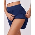 thumbnail image 3 of Pinspark Women's High Waisted Running Shorts Tummy Control Quick Dry Sports Shorts with Mesh Liner, 3 of 7