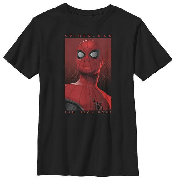 Boy's Marvel Spider-Man: Far From Home Hero Poster Graphic Tee Black X Small
