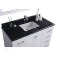 thumbnail image 2 of Forever 48" Single Hole Black Wood Marble Countertop with Rectangular Ceramic Sink, 2 of 2