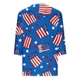 thumbnail image 4 of 4th of July Outfits for Women American Flag V Neck Shirt 3/4 Sleeve Casual Tops Usa 250th Anniversary Shirt Holiday Tunic Tops, 4 of 7