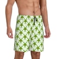 thumbnail image 2 of Rocae Cute green monster for Men's Soft Sleep Pajama Shorts, Waistband and Pockets-4X-Large, 2 of 6