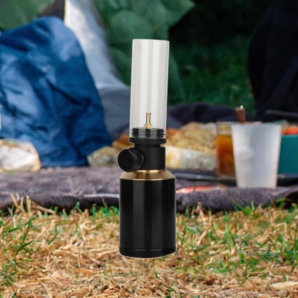 Mini Lanterne à Gaz Argentée Style Vintage - Pour Camping, Pêche Et Urgence