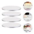 thumbnail image 4 of 4pcs Creative Aluminum Foil Cake Transfer Boards Convenient Cake Mover Tools (Silver), 4 of 8