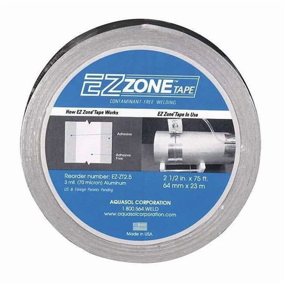 Aquasol Aluminum Tape,2.5 in W, 75 ft L, Silver EZ-ZT 2.5