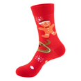 thumbnail image 1 of Calcetines navideños con diseño de ciervo para hombre y mujer, medias gruesas y cálidas con estampado de copo de nieve y árbol de Navidad, regalo de Año Nuevo, 1 of 4