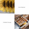 thumbnail image 6 of Placemats Set of 6, Yellow Sunflowers Woven Placemat, Linen Place Mats for Kitchen/Dining Tables, Floral You Are My Sunshine Grey Quotes Washable Table Mats for Party, 6 of 8