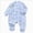 Blue, variant on 6-9 Months Newborn Bodysuit Baby Pure Cotton Long Sleeved Newborn Toddler Clothes Boys And Girls Baby Romper Pajamas Crawling Clothes Sky Blue Newborn Gift