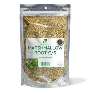 Herb To Body Premium Marshmallow Root | Culinary Grade | Herbal Tea Blend Essential | Cut & Sifted 4oz
