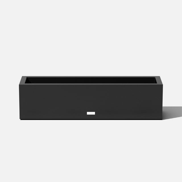 Veradek Block Series Jardinière en Plastique de 36 Pouces pour Abreuvoir - Noir