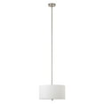 thumbnail image 2 of Traditional Metal Pendant with Fabric Shade, 2 of 12