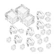thumbnail image 4 of 48 Pcs Ice Cube Simulation Crushing Crystal Rocks Faux Cubes Acrylic Props 25X2X2CM Fake Transparent for Decoration, 4 of 5