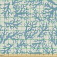 thumbnail image 2 of Ambesonne Marine Fabric by the Yard Upholstery, Coral Reef Art Illustration, 10 Yards, Beige and Blue, 2 of 5