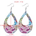 thumbnail image 3 of Pendientes de gota de agua huecos coloridos para mujer y niña, accesorio de joyería con estilo, 3 of 6