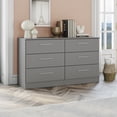 thumbnail image 5 of Kappesberg Foster Gray 2-Piece Dresser and Chest Set – 50.4"W Modern Storage - for Adults and Teens, 5 of 7