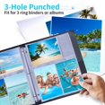 thumbnail image 4 of 30 Pack Photo Sleeves for 3 Ring Binder - (4x6, for 180 Photos), Archival Photo Page Protectors 4x6, Clear Plastic Photo Album Refill Pages Photo Pockets, Postcard Sleeves, Acid-Free, 4 of 7
