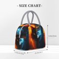 thumbnail image 2 of Fotbe Red And Blue Fire Cat Bolsa de Almuerzo con Estampado, Lonchera Aislada, Contenedor de Comida Reutilizable Tipo Cooler a Prueba de Fugas, 2 of 6