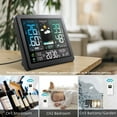 thumbnail image 3 of Digital Weather Station Temperature Humidity Meter Barometric Pressure Moon Phase Weather Forecast Hygrothermograph Clock ,Excellent Visual Experience, 3 of 7