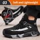 thumbnail image 5 of Zapatos de seguridad de trabajo con punta de acero GUYISASH para hombre ligeros, 5 of 6