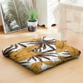 thumbnail image 4 of Jungle Vibes Floor Pillow&nbsp;– 22x22 Inch Large Cushion, Dutch Velvet, Mixed Tropical Leaves (Wild & Free Spirit), 4 of 7