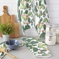 thumbnail image 2 of Cactus Flower Painting Geometric Microfiber Kitchen Towel for Hand Dry Bathroom Cleaning Cloth Set Printed Beach Towels, 2 of 6