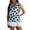 Blue, variant on Women's Halloween Golf Shirt Sleeveless Collared Zip Up Tank Tops, Halloween Print Athletic Shirt for Themed Rounds Blue L