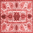 thumbnail image 1 of Ahgly Company Indoor Square Oriental Red Modern Area Rugs, 4' Square, 1 of 4