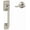 Satin Nickel, variant on schlage fe285 cen 622 lat century trim lower half front entry handleset with latitude lever, matte black