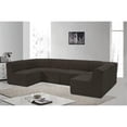 thumbnail image 2 of Meridian Furniture Ollie Brown Boucle Fabric Modular Sectional, 2 of 12