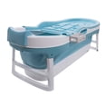 thumbnail image 2 of LUTHBAXE Bathtub for Adult Portable Ice Tub 48 inch Soaking Bathtub for Adult and Children with Lid Blue, 2 of 6