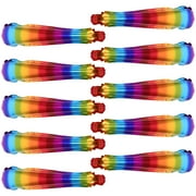 10 Pcs Rainbow Balloon Wand Soccer Bat Balloons Accessories