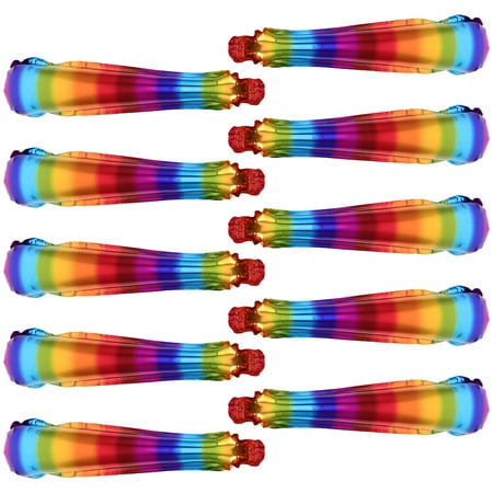 10 Pcs Rainbow Balloon Wand Soccer Bat Balloons Accessories