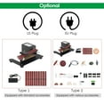thumbnail image 2 of 250W Belt Sander Electric Bench Grinder Sanding Machine 7 Speed Adjustable Control Small Grinder Sharpener Polisher Machine for DIY Woodworking Resin Jewelry Making Knife Sharpener, 2 of 7