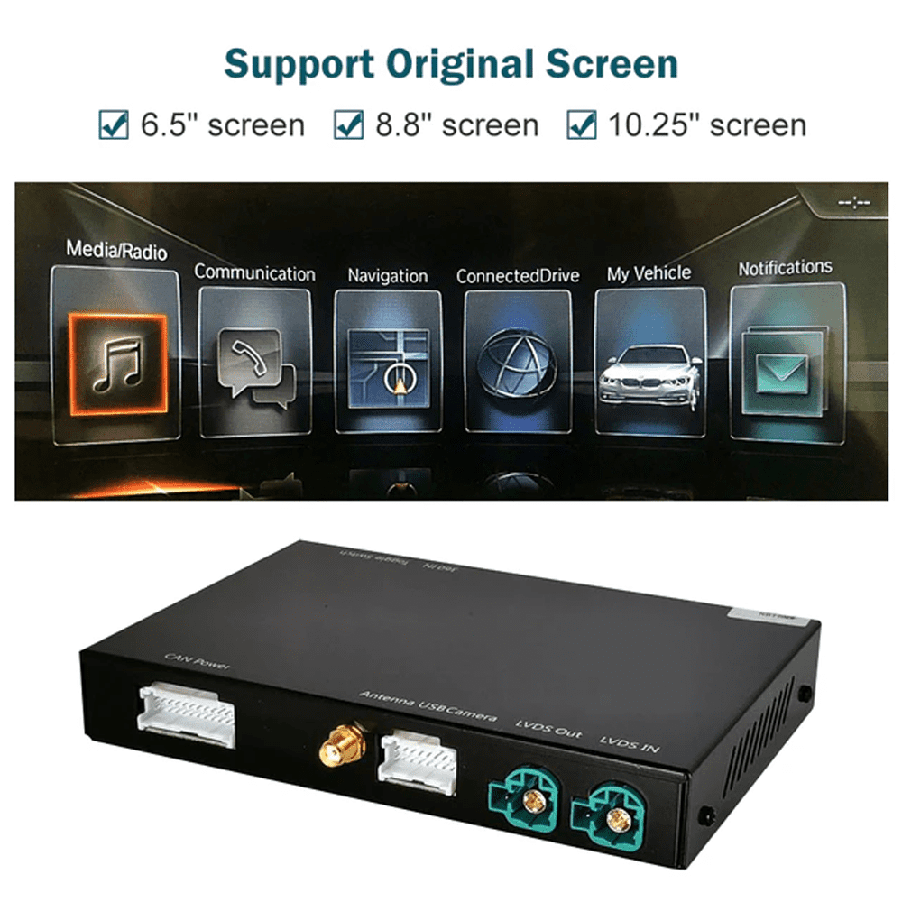 Road Top Wireless CarPlay for BMW 1-7 Series, X-Series, Compatible