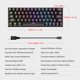 thumbnail image 4 of Teclados Teclado mecánico Teclado iluminado para juegos por cable con retroiluminación colorida Teclado de oficina personalizado de 63 teclas, 4 of 8