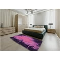 thumbnail image 5 of Ahgly Company Machine Washable Indoor Rectangle Transitional Crimson Purple Area Rugs, 4' x 6', 5 of 7