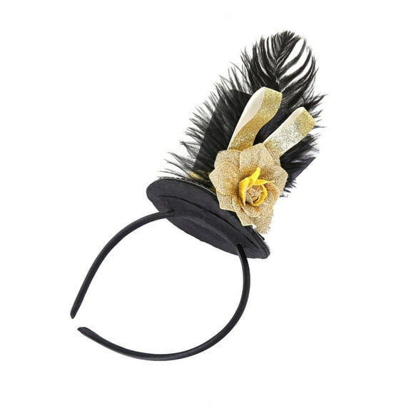 Hair Hoop with Glitter Top Hat for New Year Bridal Party