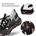 thumbnail image 7 of Modern Art Orange Gray Black Geometric Walking Shoes for Men Woman Lightweight Tennis Fashion Elastic Sports Shoes Cushion Basketball Shoes, 7 of 7