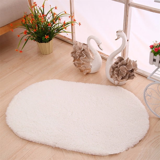 Xihbxyly Ventas de liquidación Alfombra de espuma viscoelástica ovalada suave para baño, dormitorio, suelo de ducha