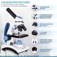 thumbnail image 3 of Microscopio AmScope M162C-2L-PB10-WM 40X-1000X Luz Dual, 3 of 9